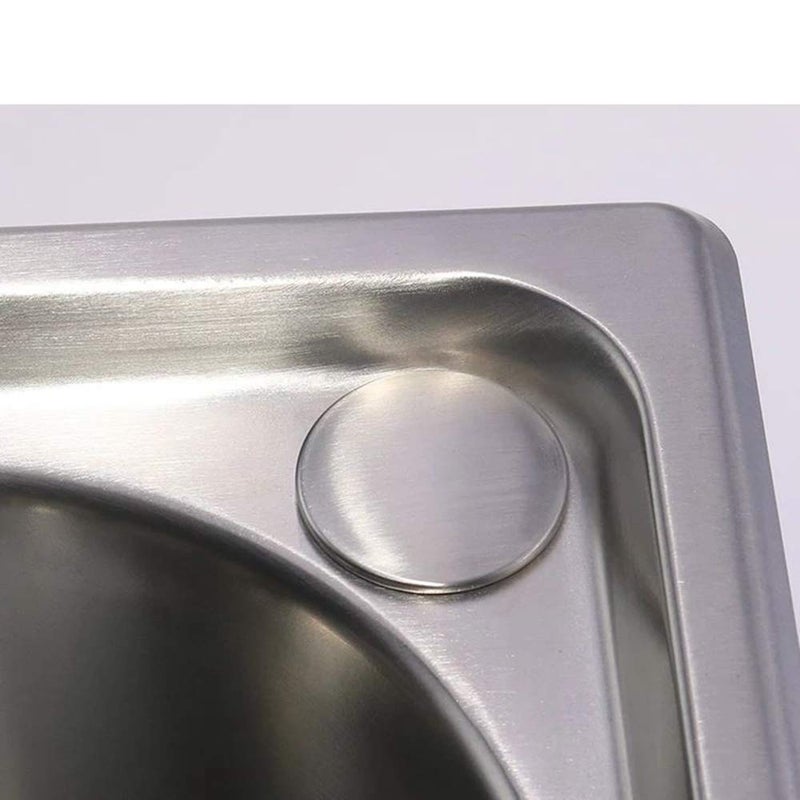 Chneeu 2 Inch Kitchen Faucet Plug Sink Cover Hole, Kitchen Sink Sprayer Hole Cover Blanking Metal Plug Plate Stopper Cover, 2 Pcs - Image 5